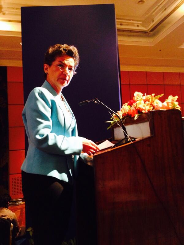 Christiana Figueres from UNFCCC welcomes the Kathmandu Declaration at CBA8 #CBA8 http://t.co/InXVQfpyuH