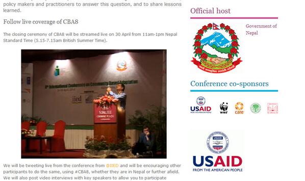 The live stream of the #CBA8 closing ceremony is still available via http://t.co/RkopRQTTcq http://t.co/2Yz6kwfckv