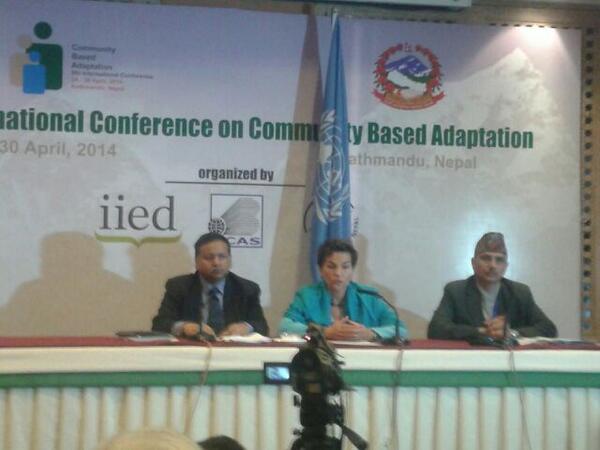 Press Meet after closing session of #CBA8 with Executive Secretary of UNFCCC, Christiana Figueres http://t.co/AuRZJo3G3Q