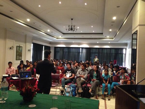 nice interacting with youth all over Nepal on science of climate change @NYCAnepal #CBA8 @CE_Nepal http://t.co/Rx97ADB2Pq