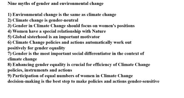 Irene Dankelman identifies 9 myths on gender and environmental change #IIEDgender http://t.co/FpAxntkeOX