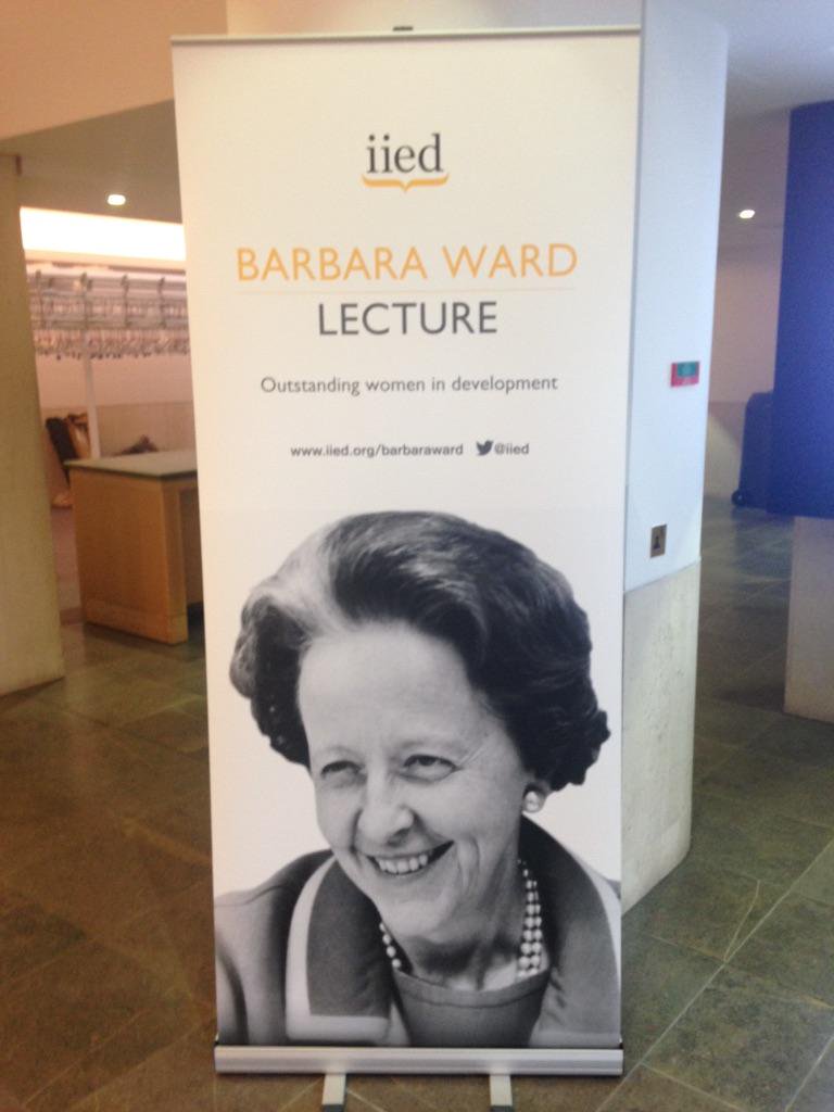 Setting up @britishlibrary for @IIEDs #barbaraward2014 lecture with Fatima Denton. It's going to be great. http://t.co/nGKHaGnsem
