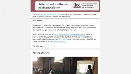 More updates on IIED's work on artisanal & small-scale #mining are in our January newsletter. Sign up –-> https://t.co/Hyajc4gTL4 #shareASM https://t.co/xy8Vo1zCfB