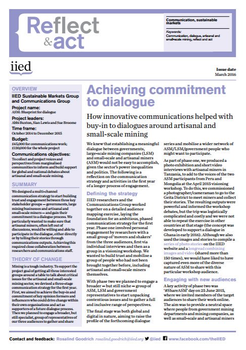 DOWNLOAD: Achieving commitment to dialogue (or how innovative comms, inc #shareASM, helped our #ASM dialogue work -> https://t.co/1teV4uLpPS https://t.co/BOZYZyxaAE