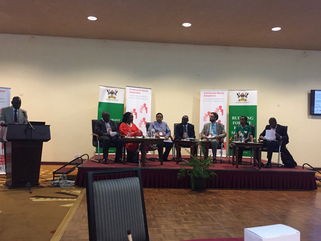 Joseph Epitu kicking off the #CBA11 closing session with youth representatives and our Ugandan hosts, MoWE & MUCCRI https://t.co/PVPDzUspYE