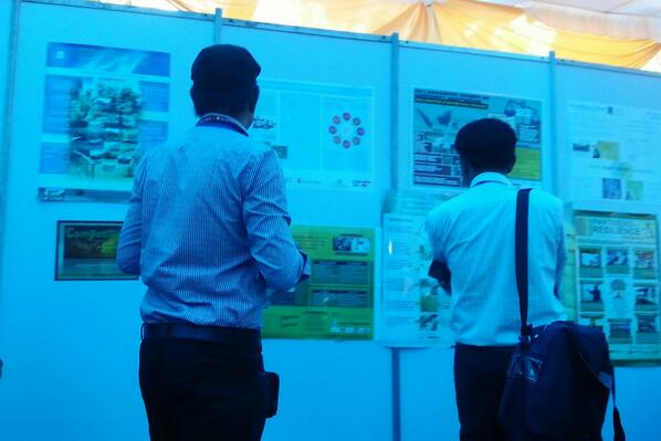 Don't get me wrong, this photo might be blue but the posters are wonderful. #CBA8 posters now up! http://t.co/71H7xXFy7E