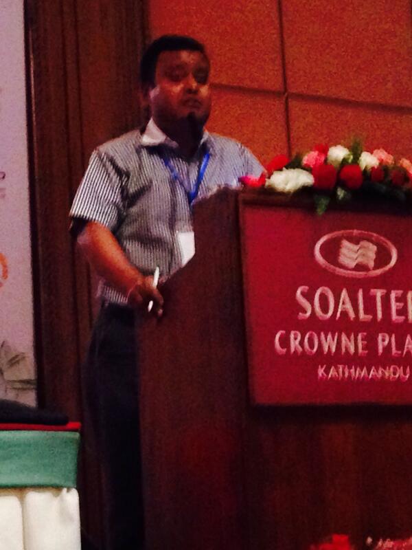 Bhushan Tuladhar from Nepal talks about urban vulnerable #CBA8 http://t.co/wWUUJDjoyv