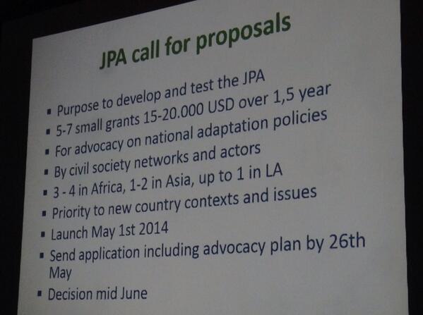 Southern Voices launches call to test Joint Principles for Adaptation @ #CBA8 Details soon on http://t.co/h74eW4eKwZ http://t.co/7BH6Vtl0Gg