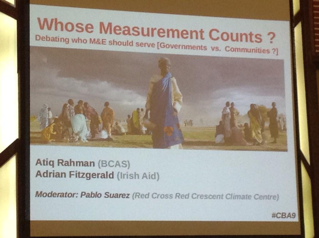 An important session for the last day at #CBA9 "Whose measurement counts?" http://t.co/JmSP5NIP1G