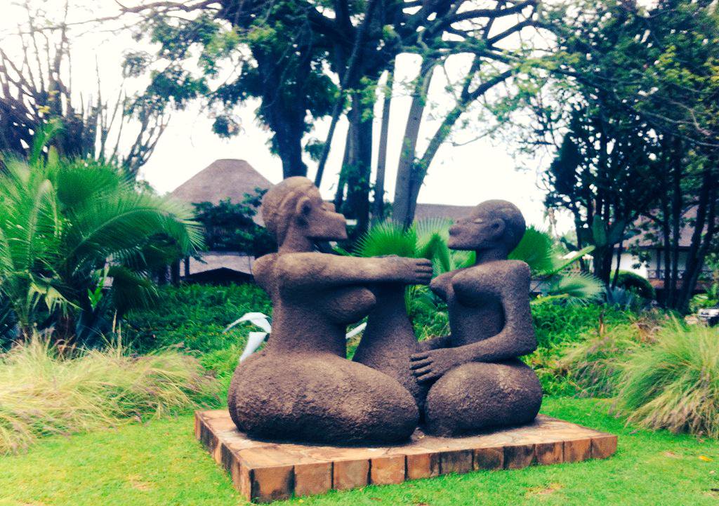 Statue at #CBA9 venue Safari Park Hotel #adaptation #climatechange #communities #Kenya http://t.co/hvT7IfzP54