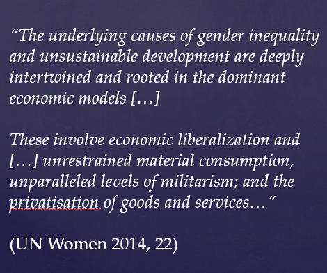 #Gender equality for the green economy? 

Or rethinking the economy?

#Criticaltheme http://t.co/l0fHk3aiFN