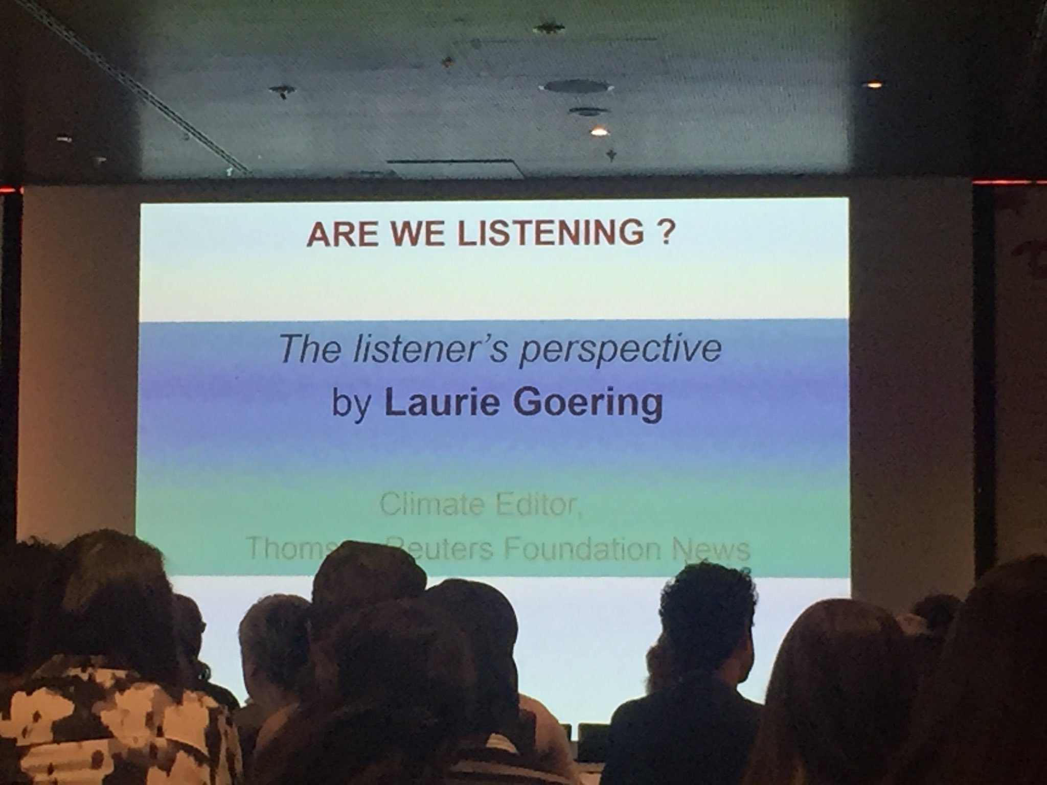 “Start out by finding common ground” when engaging in climate change conversations- “2we need to find new ways to talk” - Laurie Goering @lauriegoering at #DCDays17 https://t.co/N7bSP79LuK