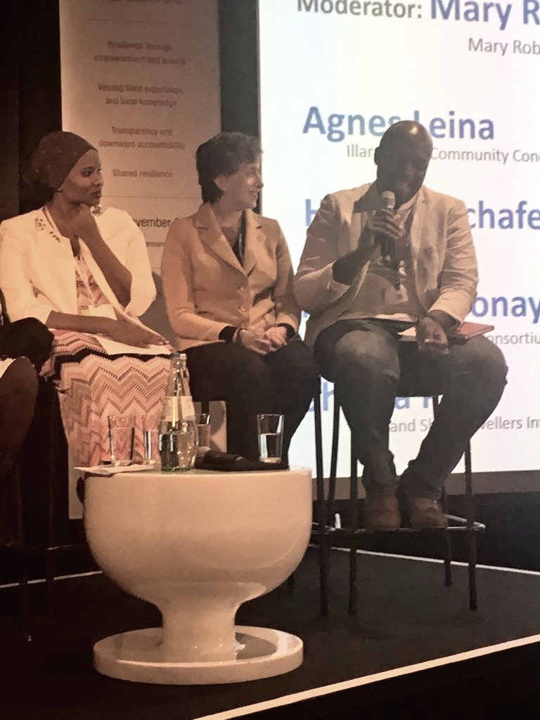 Makgale Pokwane from Rural Green Dev S Africa on the role of business and communities in building resilience "through partnerships with business and other stakeholders we can access new markets for our produce."  #Dcdays17 #COP23 https://t.co/n3myBQBxPm
