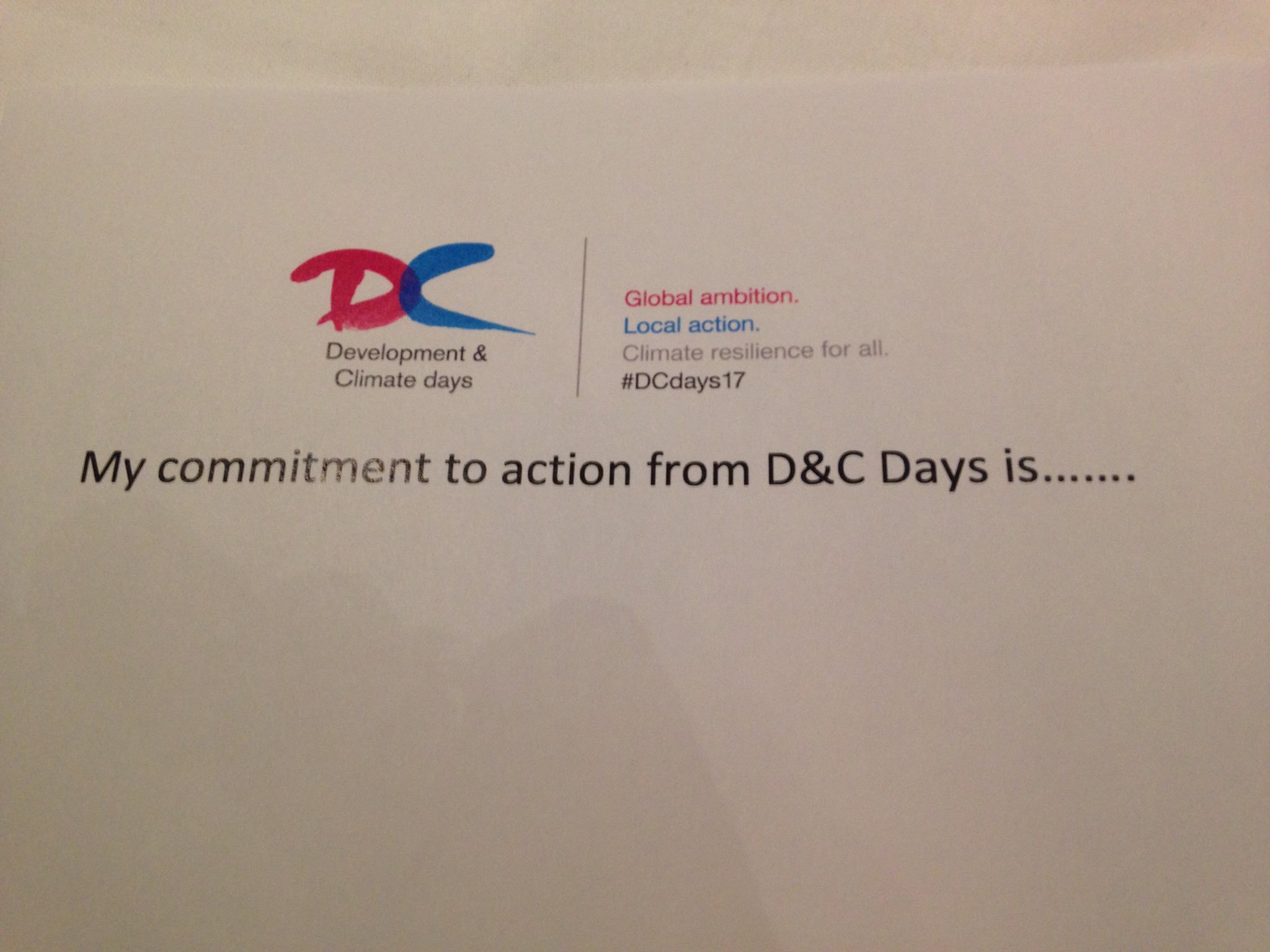.@MRFCJ asks #DCdays17 to pledge their commitment to action. What's your commitment to action from #DCdays17? ➡️📝🌍 https://t.co/r84npXSkYq
