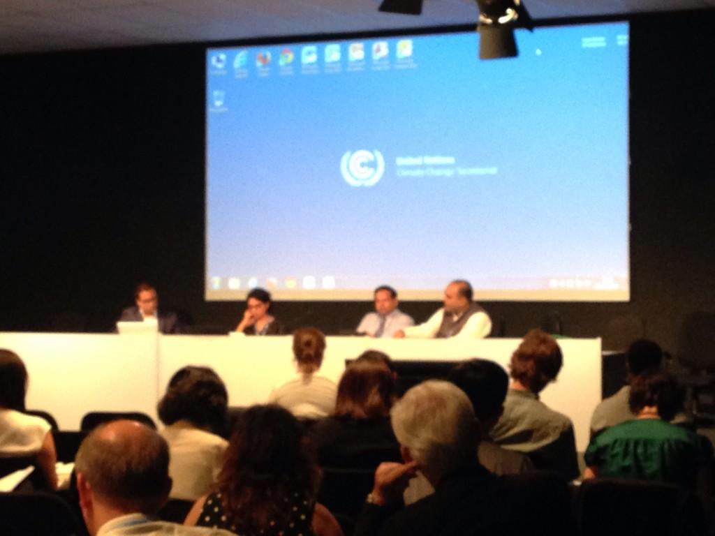 At @SaleemulHuq first side event at #COP20 on adaptation finance. http://t.co/41zyuReC74