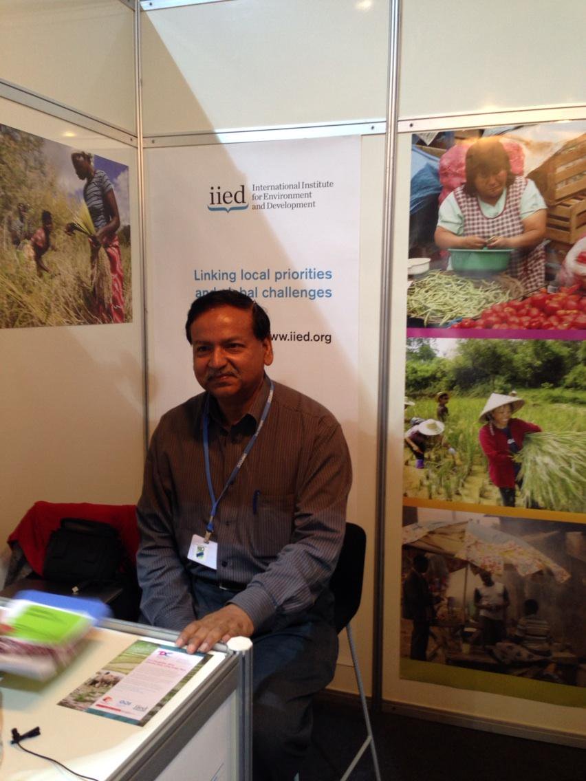 RT @SaleemulHuq: Doing duty at @IIED booth @LimaCop20 http://t.co/9AQdtcpRc9 - Thanks Saleem!